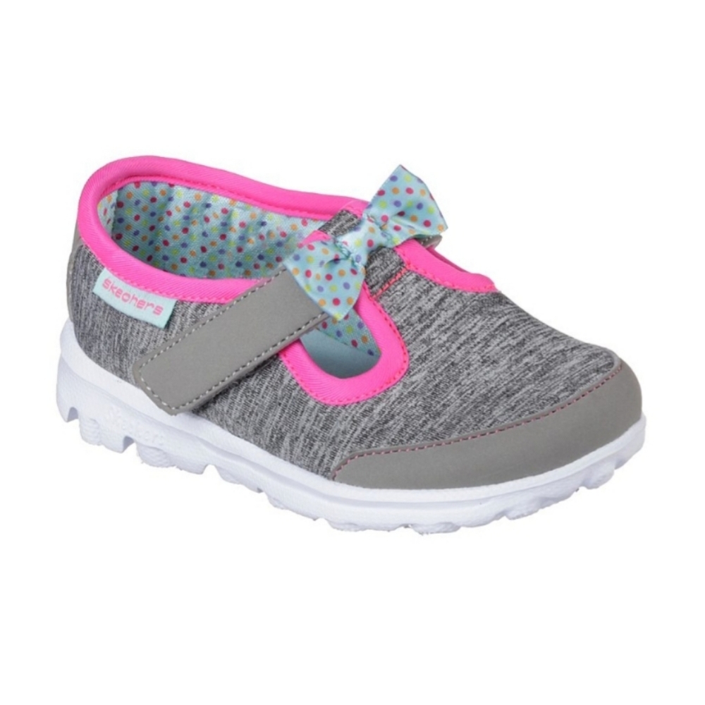 SKECHERS Infant GOwalk Bitty Bow size 5